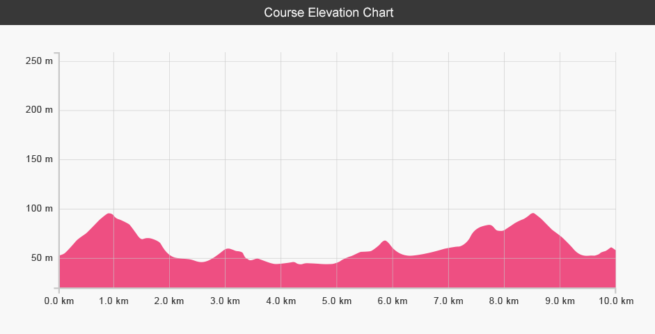 Goring 10k Course Elevation Chart
